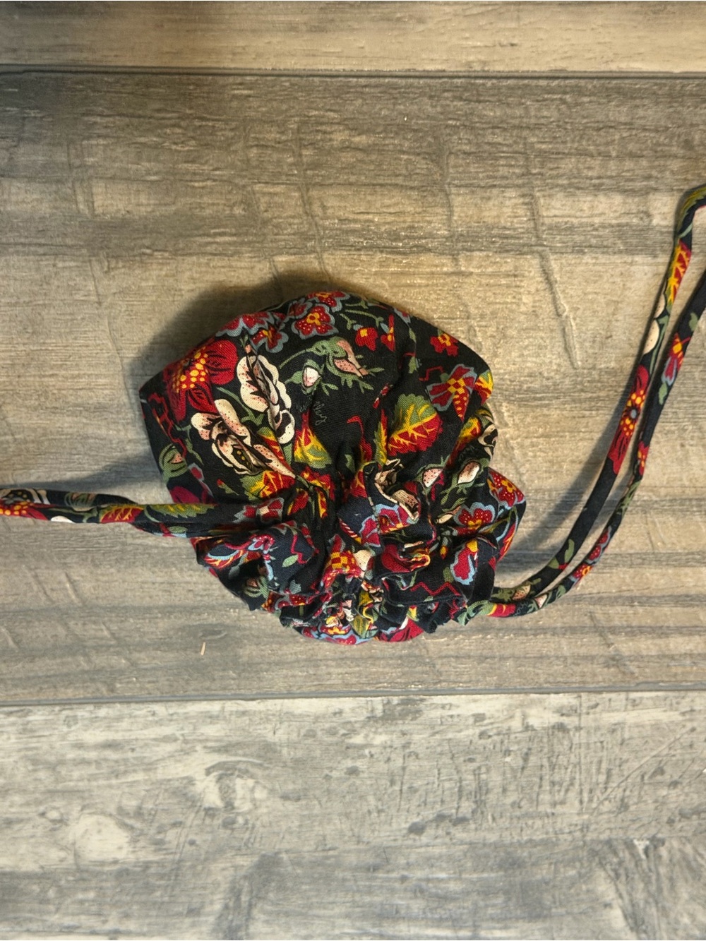 Vera Bradley Anastasia Jewelry Drawstring  Pouch - Rare Retired Vintage Floral